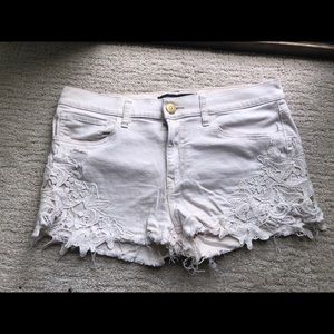 Tan lace shorts adorable with everything